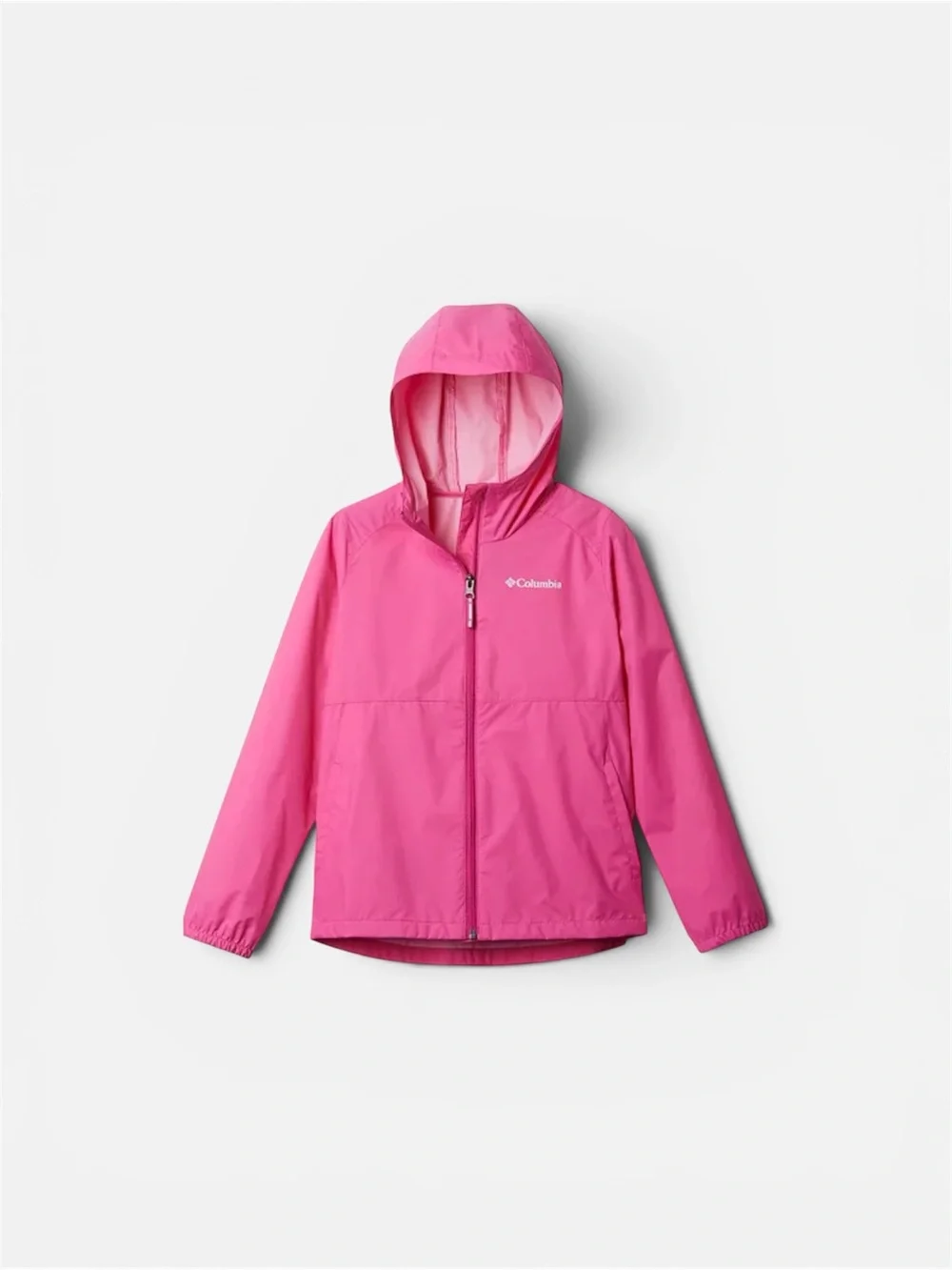 Columbia Pink Hooded Windbreaker Jacket